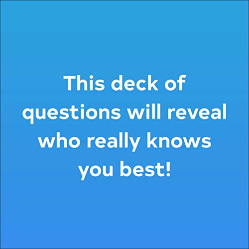Chronicle Books After Dinner Amusements: How Well Do You Know Me?: 50 Questions for Family and Friends (Family Friendly Conversation Starter Card Game, Portable Camping and Holiday Games)