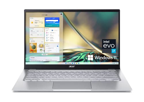 Acer Swift 3 Intel Evo Thin and Light Laptop | 14' QHD 100% sRGB | Intel Core i7-1260P | Intel Iris Xe Graphics | 16GB LPDDR4X | 512GB SSD | Killer Wi-Fi 6E AX1675 | Windows 11 Home | SF314-512-78JG