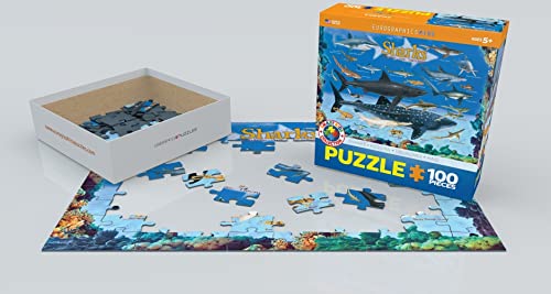 Sharks 100 Piece Jigsaw Puzzle