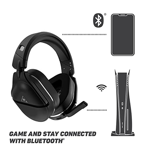 Turtle Beach Stealth 700 Gen 2 Wireless Gaming Headset for PlayStation 5, PS4 Pro, PS4 and Nintendo Switch - Bluetooth, 50mm Speakers, 3D Audio Compatibility, and 20-Hour Battery - Black (Renewed)