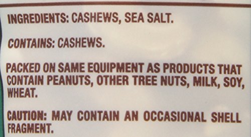 Back to Nature Nuts, Non-GMO Sea Salt Roasted Jumbo Cashews, 9 Ounce (Pack of 9)