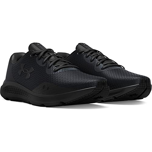 Under Armour Men's Charged Pursuit 3 Running Shoe, Black (002)/Black, 7.5