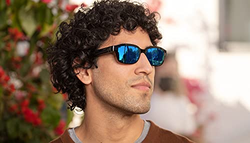 Echo Frames (2nd Gen) | Smart audio sunglasses with Alexa | Classic Black with new polarized blue mirror sunglass lenses