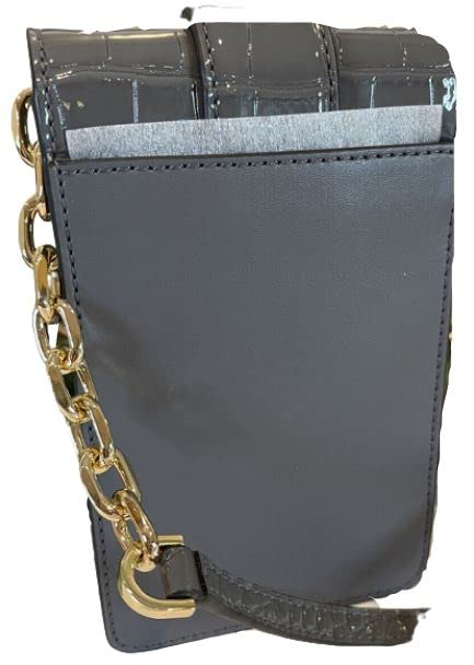 Michael Kors Carmen Small Logo Smartphone Crossbody Bag (Heather Gray Multi)