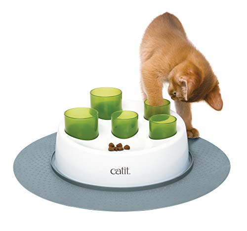 Catit Senses 2.0 Digger Interactive Cat Toy, All Breed Sizes, Green,White, 1-Pack