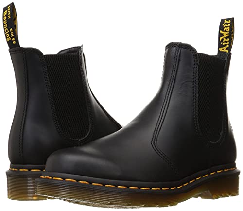 Dr. Martens Unisex 2976 Chelsea Boot, Black Nappa, 12 US Women / 11 US Men