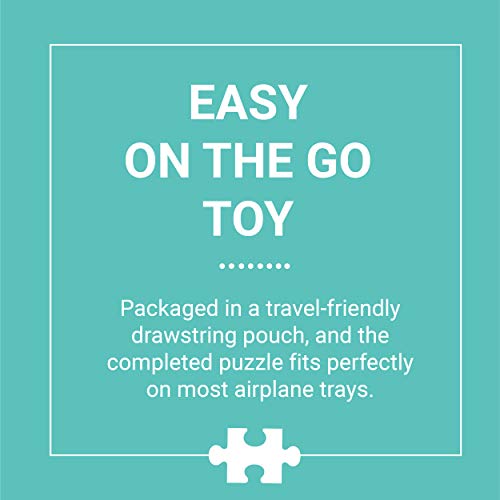 Mudpuppy Animals of The World to Go Puzzle, 36 Pieces – Great for Kids Ages 3+ - Perfect for Travel, Easy Clean-Up, Packaged in Secure, Reusable Fabric Bag