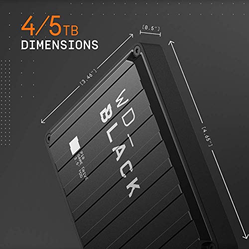 WD_BLACK 5TB P10 Game Drive - Portable External Hard Drive HDD, Compatible with Playstation, Xbox, PC, and Mac - WDBA3A0050BBK-WESN