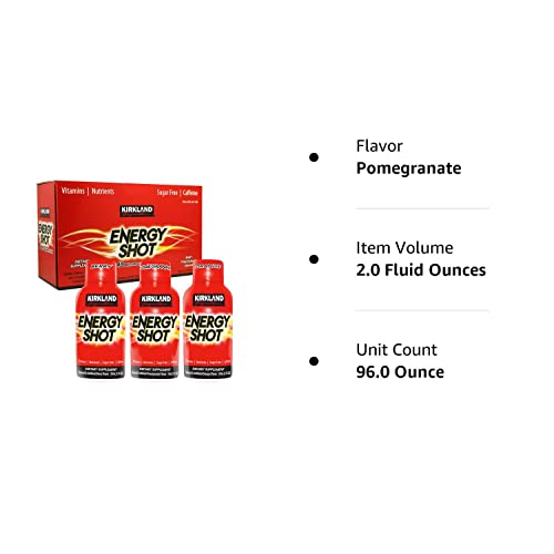 Kirkland SignatureTM Energy Shot 48 Count, 2 Ounces Each by Kirkland SignatureTM