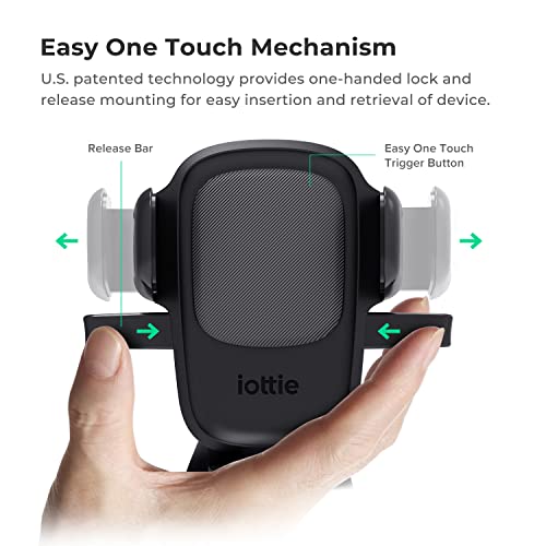 iOttie Easy One Touch 5 Dashboard and Windshield Universal Car Mount Phone Holder Desk Stand with Suction Cup Base and Telescopic Arm for iPhone, Samsung, Google, Huawei, Nokia, other Smartphones