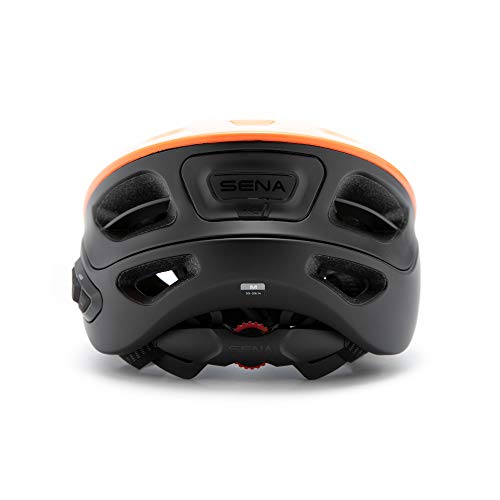 Sena R1 Smart Communications Helmet (Electric Tangerine, Small)