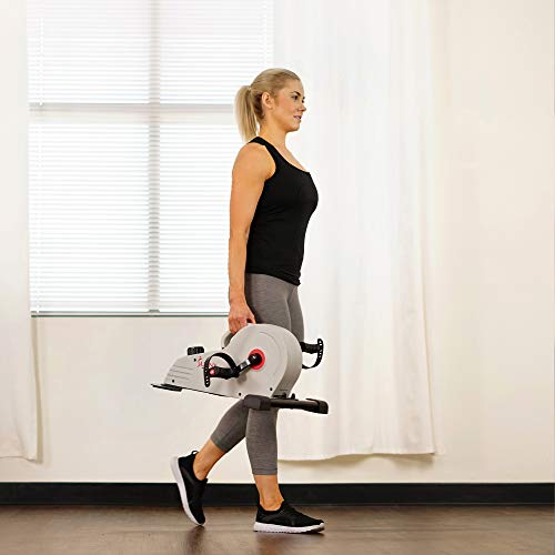 Sunny Health and Fitness Magnetic Under Desk Mini Bike Pedal Exerciser