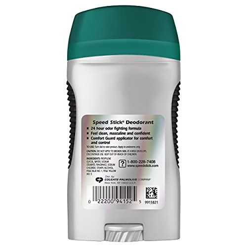Speed Stick Men's Deodorant, Regular, 3 Ounce, 4 Pack