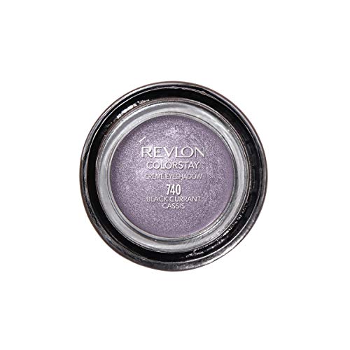 Crème Eyeshadow by Revlon, ColorStay 24 Hour Eye Makeup, Highly Pigmented Cream Formula in Blendable Matte and Shimmer Finishes, 740 Black Currant, 0.16 Oz