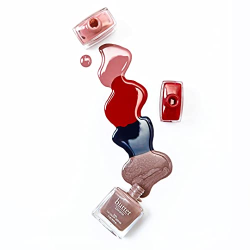 butter LONDON Patent Shine 10X Nail Lacquer, Gel-Like Finish, Chip-Resistant Formula, 10-Free Formula, Cruelty-Free, Polymer Technology, Mum's the Word