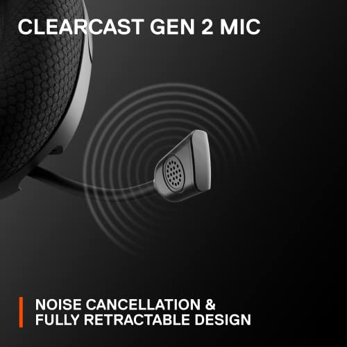 SteelSeries New Arctis Nova 1P Multi-System Gaming Headset — Hi-Fi Drivers — 360° Spatial Audio — Comfort Design — Durable — Lightweight — Noise-Cancelling Mic — PS5/PS4, PC, Xbox, Switch - Black