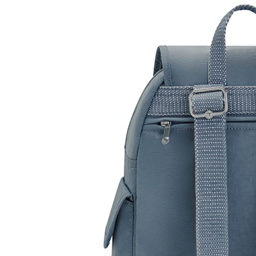 Kipling Women's City Pack Small Backpack, Lightweight Versatile Daypack, School Bag, Brush Blue, 10.75'' L x 13.25'' H x 7.5'' D