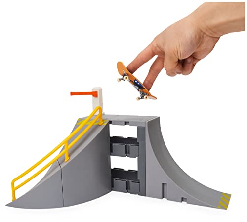 TECH DECK, Sk8 Garage X-Connect Park Creator, Customizable and Buildable Ramp Set with Exclusive Fingerboard, Kids Toy for Boys and Girls Ages 6 and up