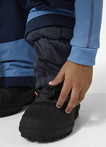 Helly-Hansen unisex child Helly Hansen Kids Rider 2 Insulated Waterproof Windproof Breathable Bib Ski Pants Overalls, 625 Blue Fog, 5T US