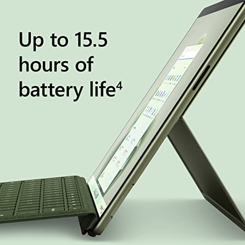Microsoft Surface Pro 9 (2022), 13' 2-in-1 Tablet and Laptop, Thin and Lightweight, Intel 12th Gen i5 Fast Processor for Multi-Tasking, 8GB RAM, 256GB Storage with Windows 11, Forest