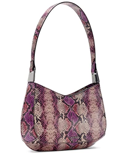 Calvin Klein Charlie Top Zip Organizational Shoulder Bag, Grape Snake