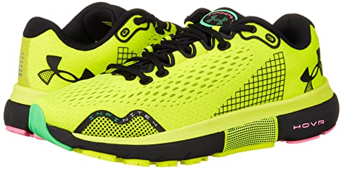 Under Armour Men's HOVR Infinite 4 Running Shoe Sneaker, (302) Yellow Ray/Black/Black, 10