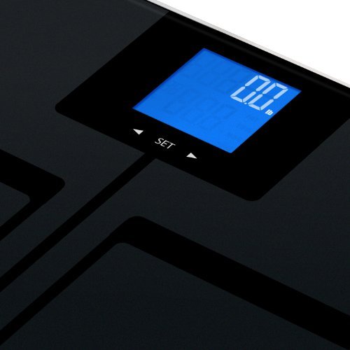 EatSmart Digital Body Fat Scale with Auto Recognition Technology, Black
