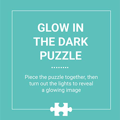 Mudpuppy Outer Space Glow-in-the-Dark Puzzle, 100 Pieces, 18”x12”, Made for Kids Age 5+, Illustrations of Planets, Stars, Spaceships and More, Award-Winning Glow in the Dark Puzzle