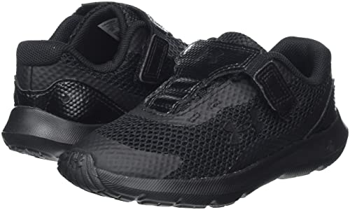 Under Armour Baby Boys Surge 3 Alternate Closure Running Shoe, (003) Black/Black/Black, 6 Infant