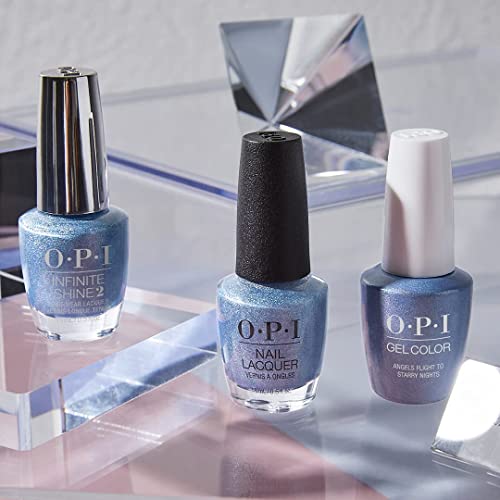 OPI Nail Lacquer, Angels Flight to Starry Nights, Blue Nail Polish, Downtown LA Collection, 0.5 fl oz.