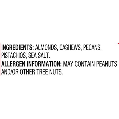 Fisher Snack Oven Roasted Never Fried Deluxe Mixed Nuts, 24 Ounces, Almonds, Cashews, Pecans, Pistachios, Made With Sea Salt, Non-GMO, No Oils, Artificial Ingredients or Preservatives