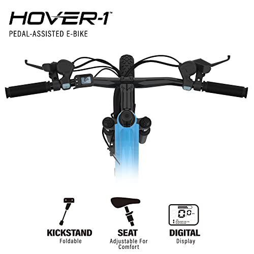 Hover-1 Instinct Electric Bike with 350W Motor, 15 mph Max Speed, 26” Tires, and 40 Miles of Range E-Bike