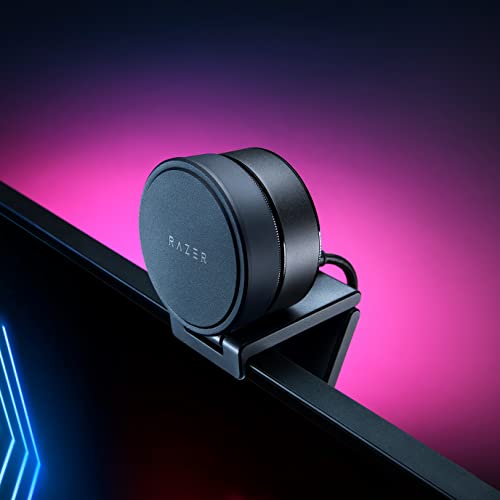 Razer Kiyo Pro Streaming Webcam: Full HD 1080p 60FPS - Adaptive Light Sensor - HDR-Enabled - Wide-Angle Lens with Adjustable FOV - Works with Zoom/Teams/Skype for Conferencing and Video Calling