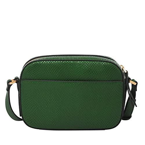 Fossil Liza Camera Bag, Green Python