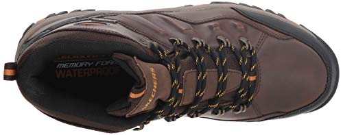 Skechers Men's RELMENT-TRAVEN Hiking Boot, dkbr, 12 Medium US