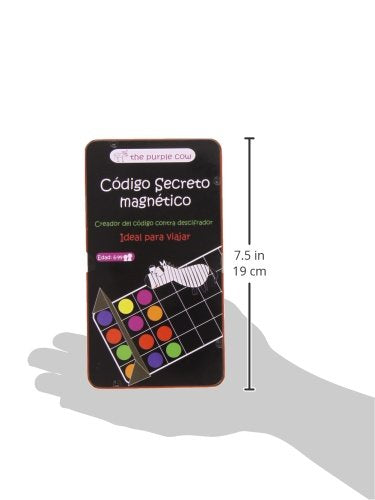 The Purple Cow Magnetic Secret Code Board Game for Kids. Crack The Secret Code. Travel Size - Ideal for Travelling and Have Fun for Kids and Adults. Magnetic Secret Code