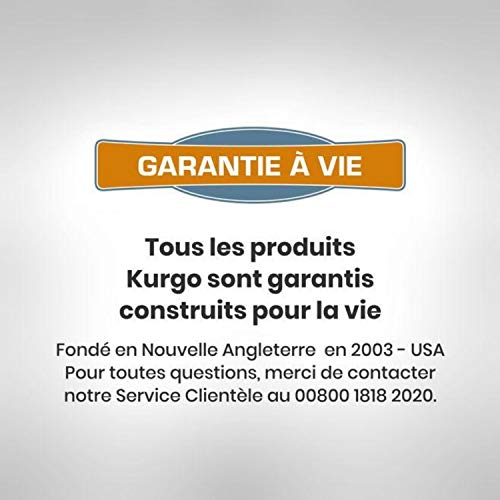 Kurgo Direct To seat belt Tether for Dogs, Universal Car seat belt for Pets, Adjustable Length Dog Safety Belt, quick and Easy Installation, Carabiner clip, Compatible with Any Pet Harness (Orange)