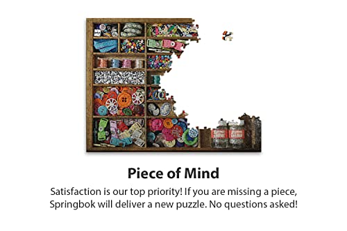 Springbok's 500 Piece Jigsaw Puzzle The Sewing Box, Multi