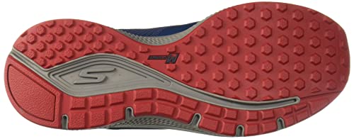 Skechers Men's GOrun Consistent-Athletic Workout Running Walking Shoe Sneaker with Air Cooled Foam, Navy/Red 2, 9.5