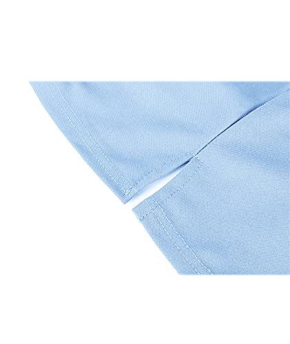 ZITY Mens Polo Shirt Short Sleeve Sports Golf Tennis T-Shirt 012-MoonBlue L