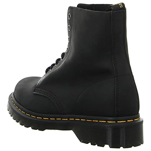 8 Dr. Martens Men's 1460 Pascal 8 Eye Boot Fashion, Black Waxed Full Grain Leather
