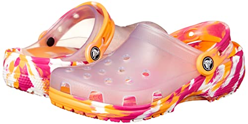 Crocs Unisex Men's and Women's Classic Clog, Translucent White, 7 US