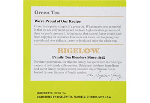 Bigelow Tea Green Tea Keurig K-Cup Pods Box, Caffeinated, 7.8 Oz, 12 Count, Pack of 6