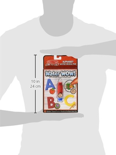 Melissa and Doug On the Go Water Wow! Water-Reveal Activity Pads, 3-pk, Animals, Alphabet, Numbers - 3-Pack Of Reusable No-Mess Travel Activities For Kids