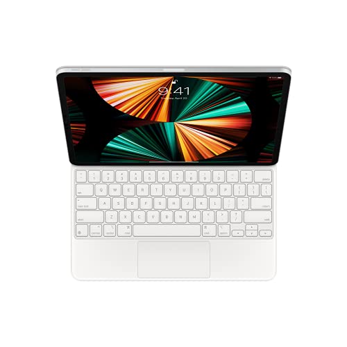 Apple Magic Keyboard: iPad Keyboard and case for iPad Pro 12.9‑inch (3rd, 4th, 5th and 6th Generation), Great Typing Experience, Built-in trackpad, US English - White