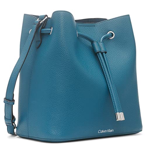 Calvin Klein Gabrianna Novelty Bucket Shoulder Bag, Aegean Blue