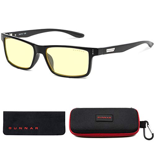 GUNNAR - Premium Gaming and Computer Glasses for Kids (age 12+) - Blocks 65% Blue Light - Cruz, Onyx, Amber Tint