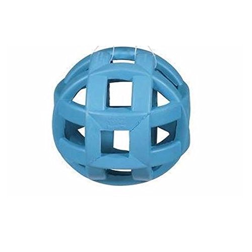 JW Hol-ee Roller Dog Fetch Treat Dispenser Puzzle Ball for EXTREME Chewers; Medium 4.5 Inch Diameter