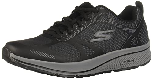 Skechers Men's GOrun Consistent-Athletic Workout Running Walking Shoe Sneaker with Air Cooled Foam, Black/Grey 2, 12.5