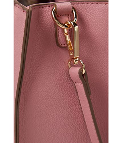 Anne Klein E/W Horsebit Satchel, Vintage Pink